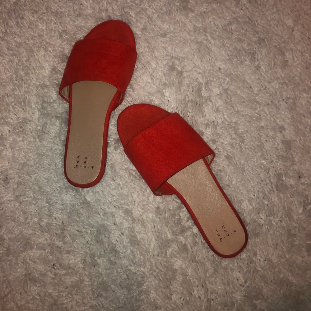 A New Day orange sandals